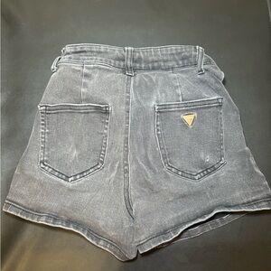 Guess black denim shorts